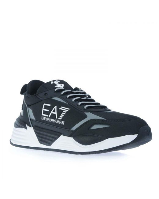EA7 Blue Emporio Armani Ace Runner Neoprene Shoes for men