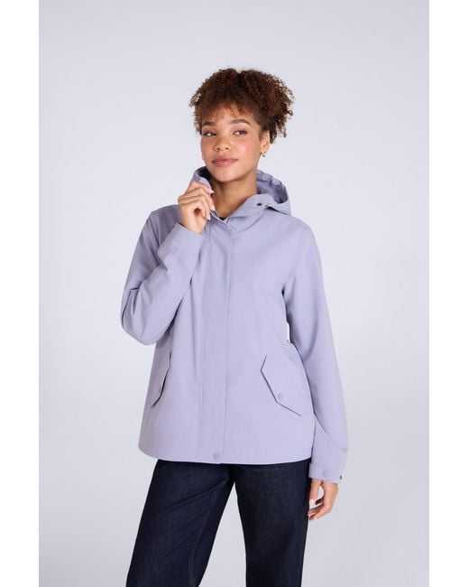 Mountain Warehouse Purple 'Hyde' Waterproof Jacket Breathable Taped Seams Lightweight Rain Coat