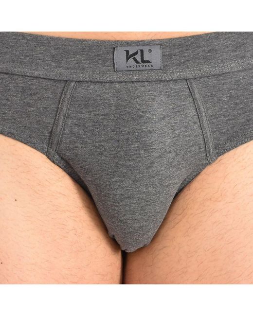 Kisses&Love Gray Pack-2 Basic Slips Kl2012 for men