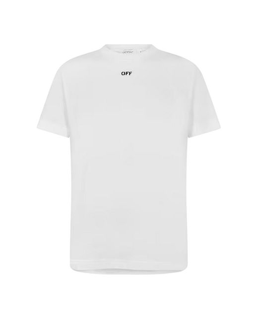 Off-White c/o Virgil Abloh White Off Off Logo Short-Sleeved T-Shirt Cotton for men