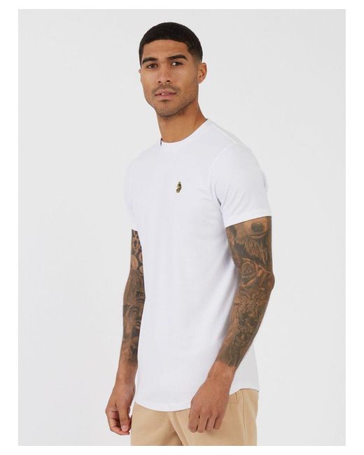 Luke 1977 Super Longline T Shirt in White for Men Lyst UK