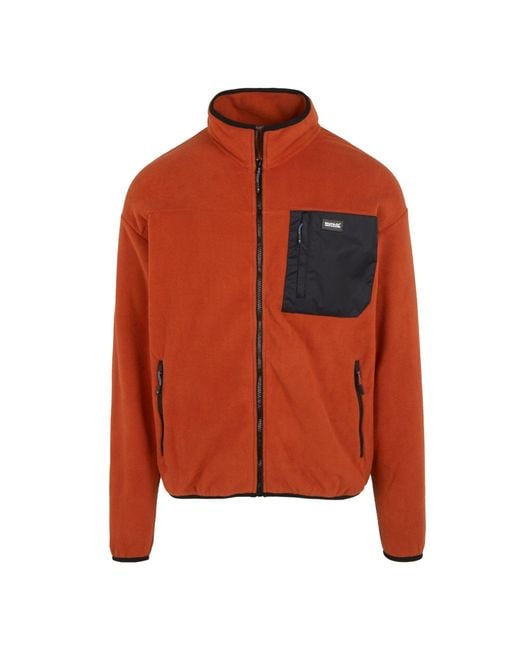 Regatta Orange Frankie Full Zip Fleece Jacket ( Ochre) Material_Polyester for men