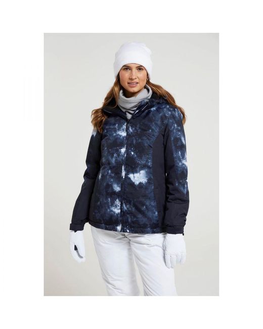 Mountain Warehouse Blue Ladies Dawn Ii Printed Ski Jacket ()
