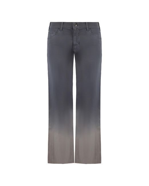 Armani Gray Emporio J33 Regular Fit Wide Leg Jeans