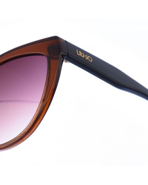 Liu Jo Purple Butterfly-Shaped Acetate Sunglasses Lj761S