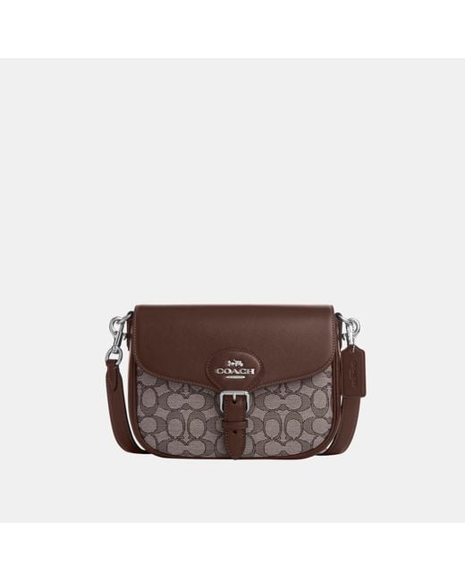 COACH White Amelia Saddle Bag