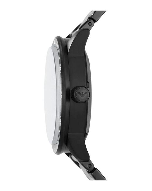 Emporio Armani Black Mario Watch Ar60054 Stainless Steel for men