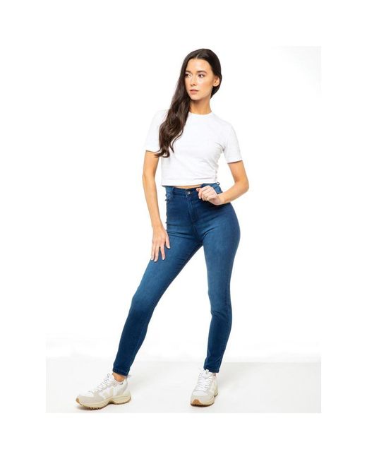 Enzo Blue Skinny Stretch Jeans