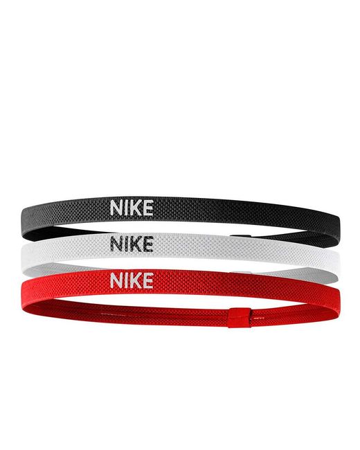 Nike Red Mixed Width Headband (Pack Of 3)