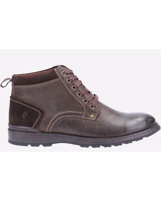 Hush Puppies Dean Suède Bruine Laarzen in het Black voor heren