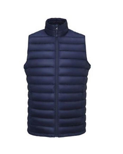 Sol's Blue Wilson Lightweight Padded Bodywarmer (French) for men