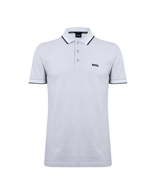 Boss Blue Hbg Paddy Polo Shirt With Contrast Tipping for men