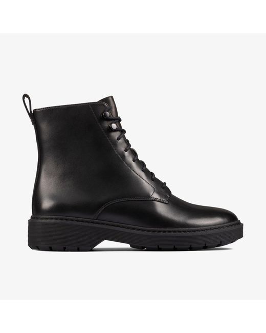 Clarks Black Witcombe Hi 2 Leather Boots