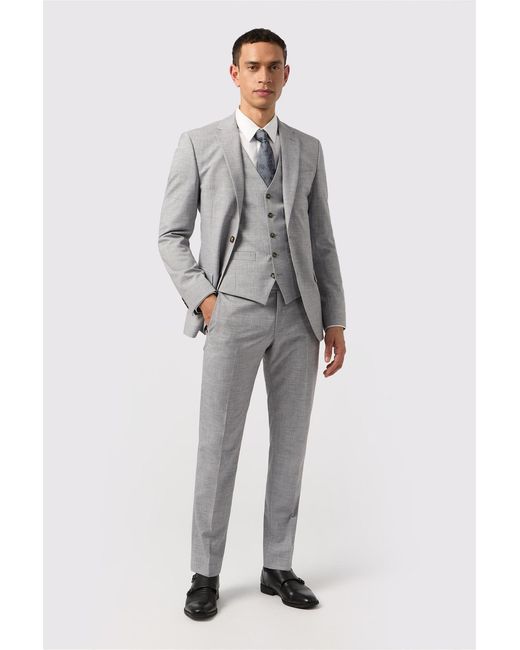Antique Rogue Gray Single Breasted Two Button Slim Fit Suit Jacket for men