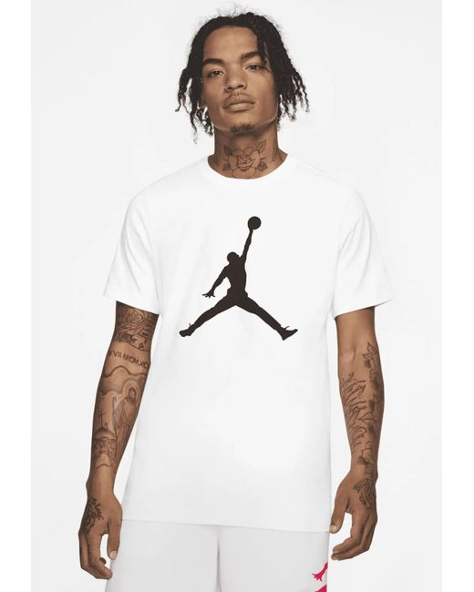 Nike Jumpman T-Shirt Voor in het White voor heren