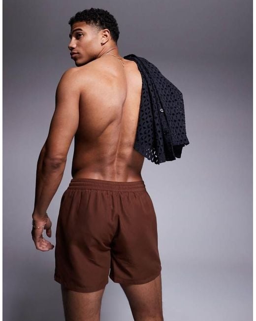 ASOS Purple Swim Shorts for men