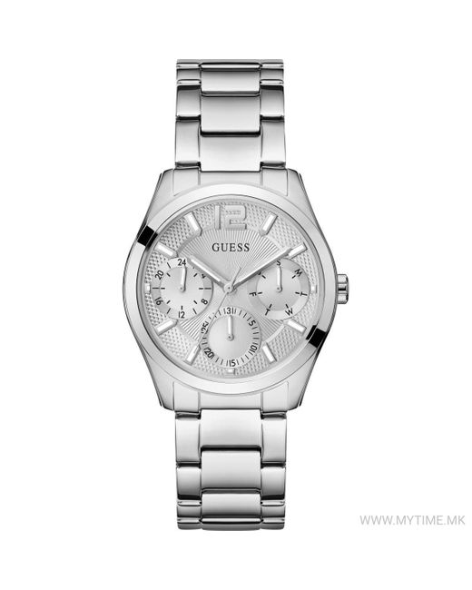 Guess Zoe Dames Horloge Zilverkleurig Gw0760l1 in het Metallic
