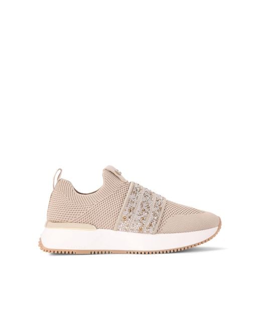 Carvela Kurt Geiger Pink Trainers Fabric Flare