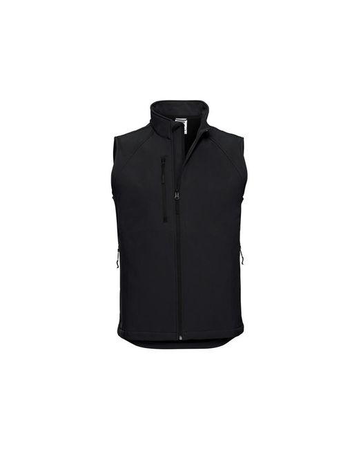 Russell Black Softshell Gilet for men