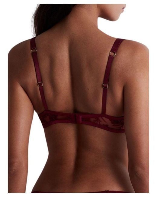 Aubade Red Magnetic Spell Half-Cup Bra