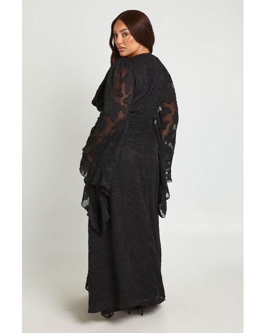 textured cut out maxi dress boohoo boohoo Women's Textured Cut Out Maxi Dress