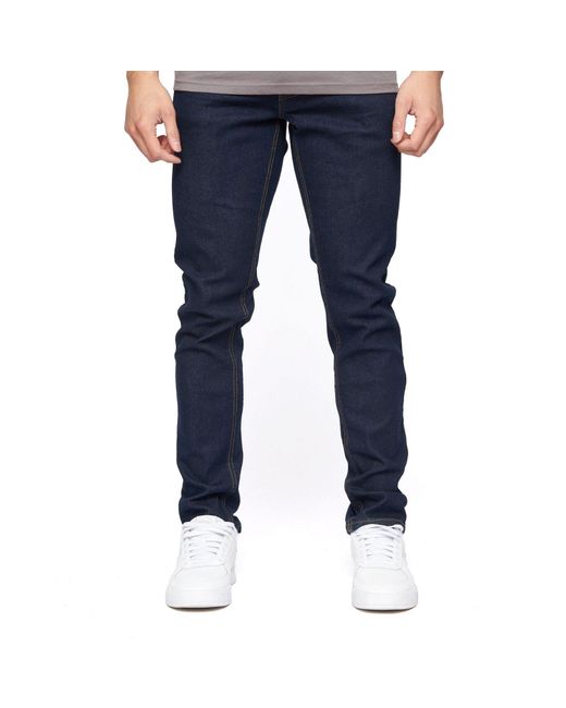 Crosshatch Blue Buraca Slim Fit Jeans for men