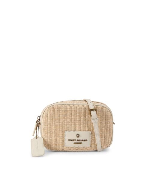 Kurt Geiger Natural Chiswick Raffia Camera Bag
