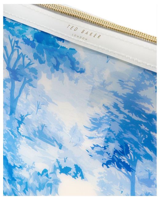 Ted Baker Blue Rexii New Romantic Printed Wash Bag