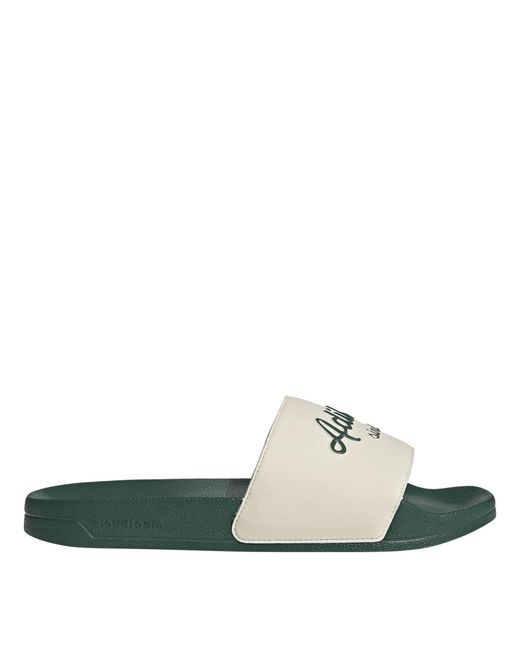 Adidas Green Adilette Slides Open Toe Sandals for men