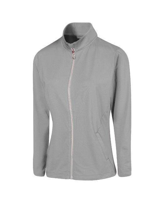 Island Green Gray Ladies Essential Golf Jacket