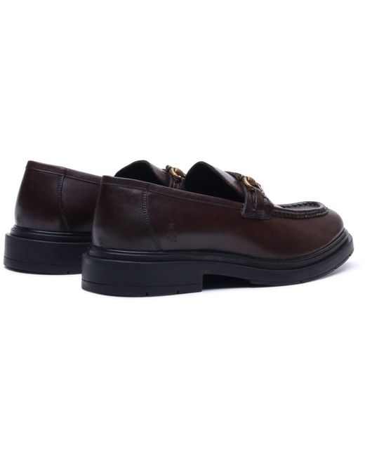 Hush Puppies Blue Edgar Leather Loafers for men