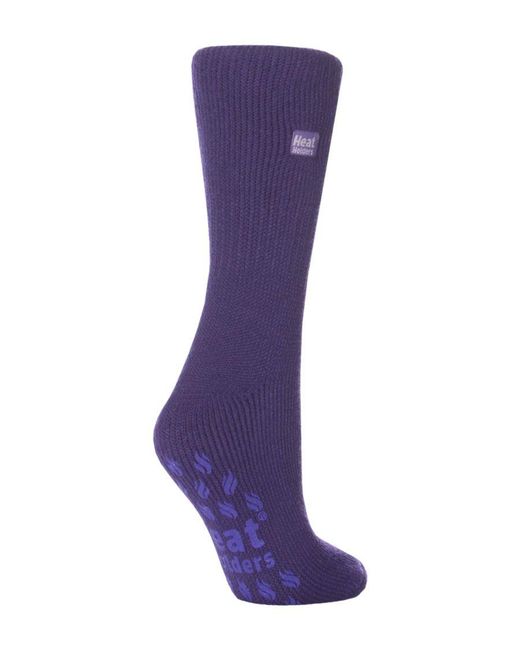 Heat Holders Blue Ladies Thermal Slipper Socks