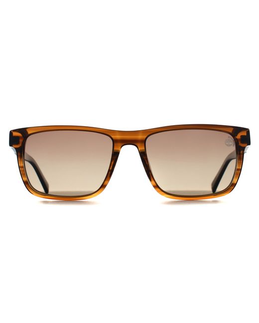 Timberland Brown Rectangle Striped Horn Tb00020 for men