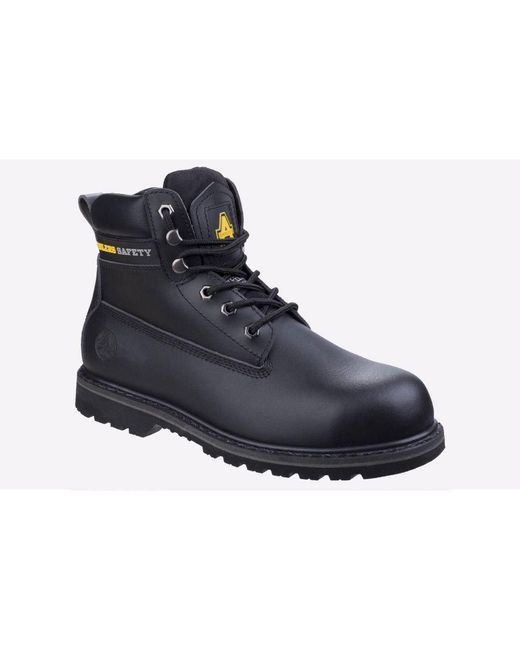 Amblers Safety Black Fs9 Goodyear Welted Boots for men