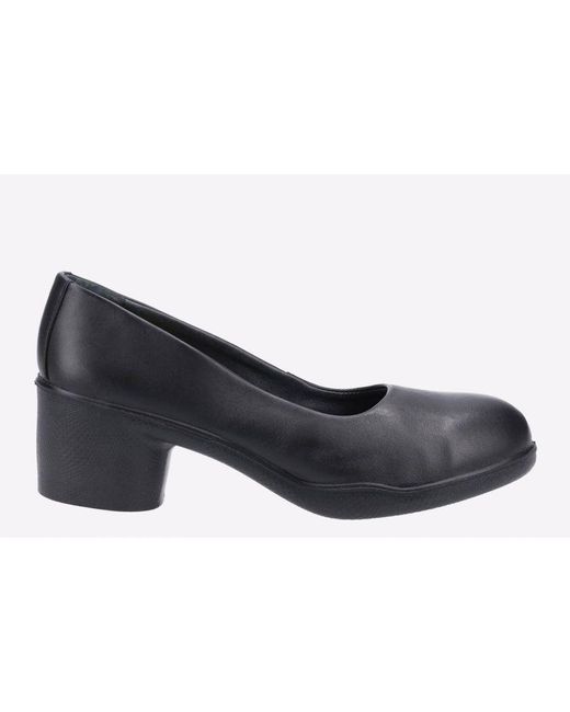 Amblers Safety Black Brigitte Court Heels