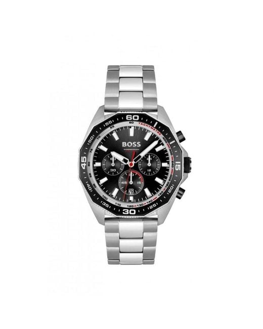 Boss White Energy Stainless Steel Watch