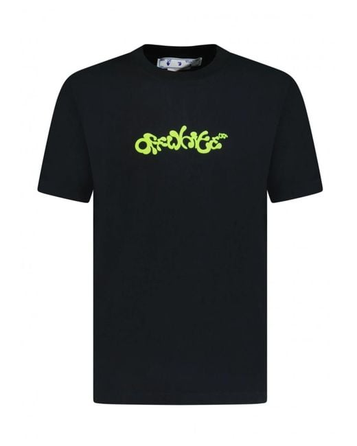 Off-White c/o Virgil Abloh Green Off- Opposite Arrows Printed T-Shirt for men