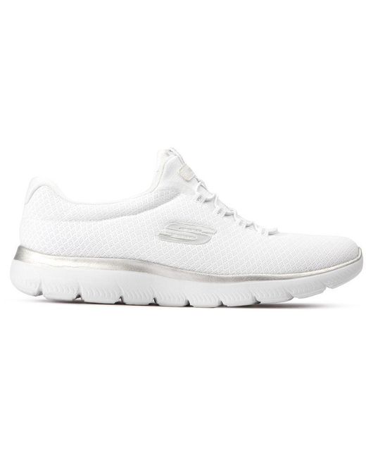Skechers White Summits Trainers
