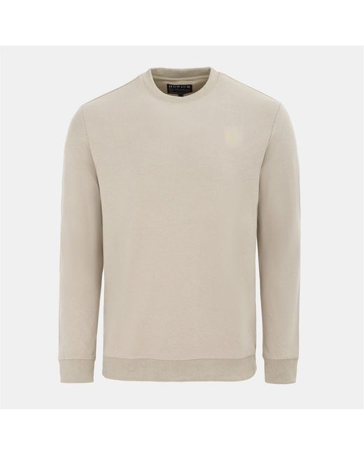 Howick White Crew Neck Jumper for men