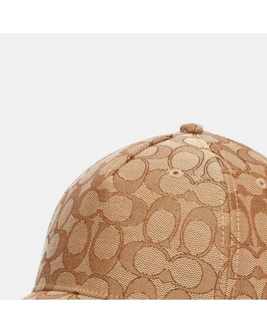COACH Natural Signature C Jacquard Baseball Hat for men