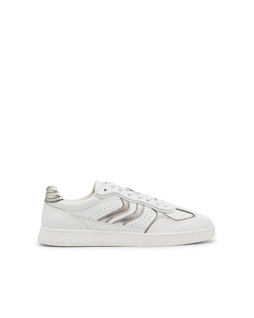 Steve Madden White Leather Claymorre 077 Sneakers for men