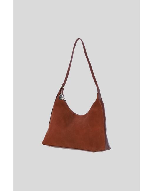 Ashwood Leather White Genuine And Suede Shoulder Bag With Adjustable Strap