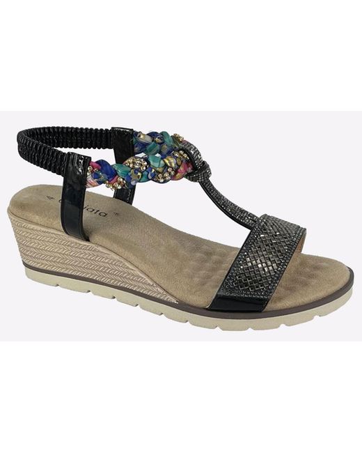 Cipriata Black Gilda Sandals