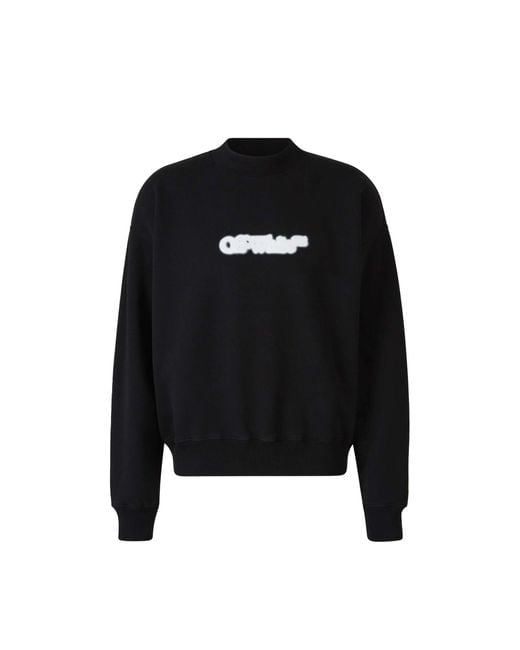 Off-White c/o Virgil Abloh Black Spray Arrow Skate Sweatshirt for men