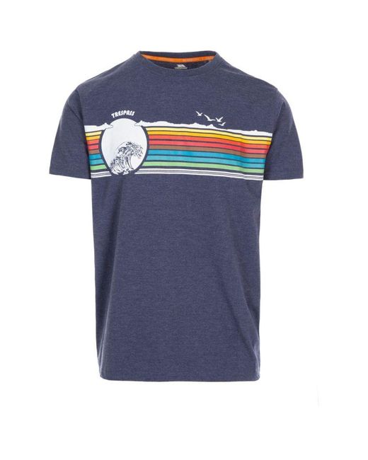 Trespass Blue Lakehouse T-Shirt Marl) for men
