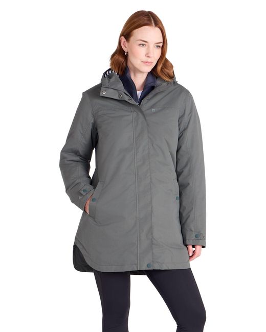 Mountain Warehouse Gray 'Riviera' Padded Jacket With Front Pockets Waterproof Cosy Coat