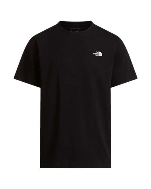The North Face Black Evolution Embroidered Logo Simple Dome T Shirt Cotton for men