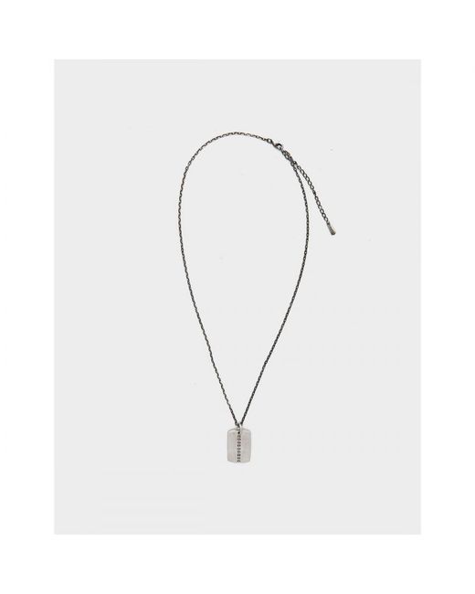 Paul Smith White Accessories Silver Necklace for men