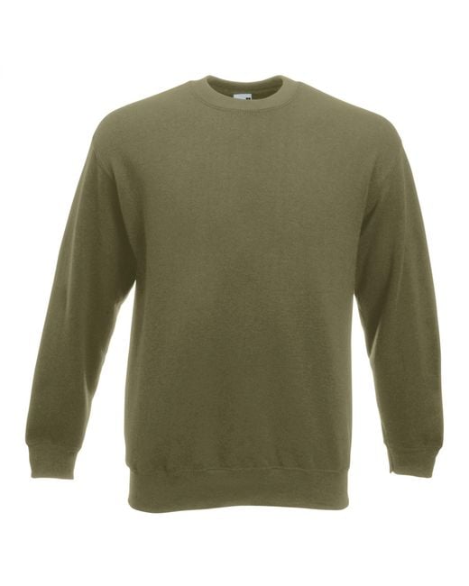 Fruit Of The Loom Green Premium 70/30 Set-In Sweatshirt (Classic)