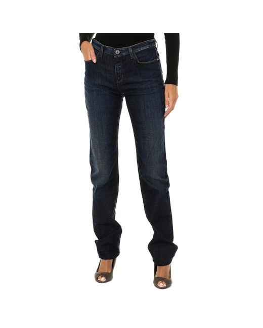 Armani Blue Long Worn Effect Denim Pants 6X5J85-5D0Dz
